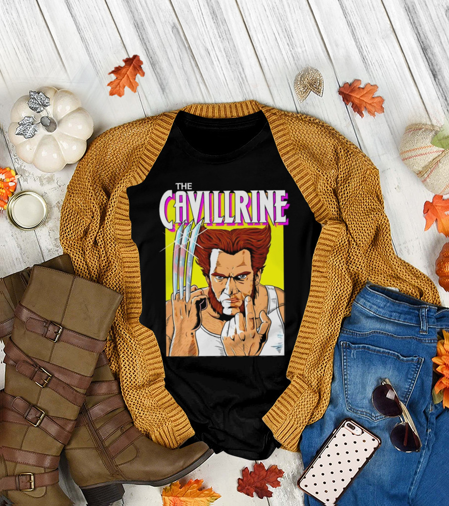 The Cavillrine Wolverine Mashup Comic-Style Character Fusion T-Shirt