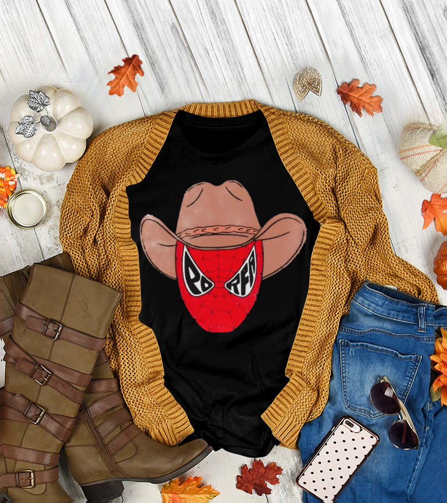 Porfa Porfaman Cowboy Spider Man T-Shirt