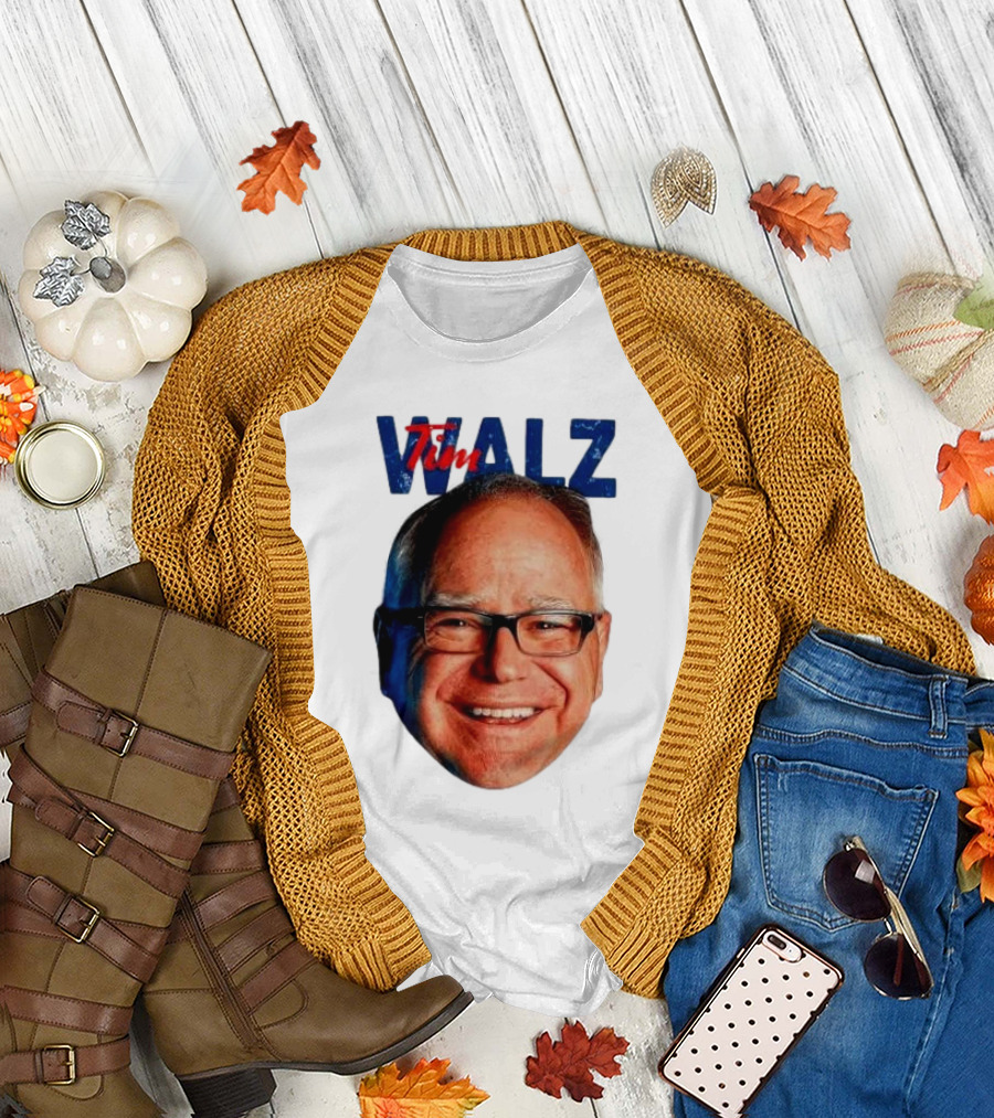 Tim Walz 2024 Vice President Big Head Walz T-Shirt