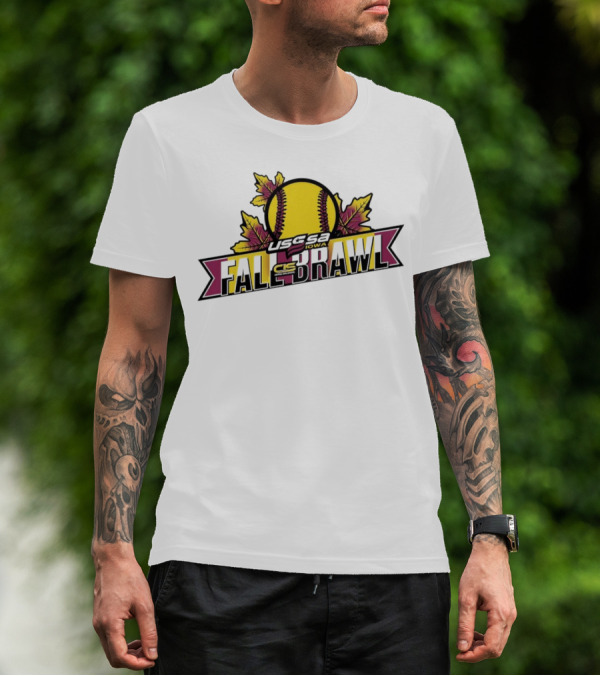 USSSA Iowa Fast Pitch CIS Fall Brawl Leaf Softball T-Shirt