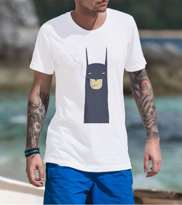 Batman Smoking Cigarette Classic T-Shirt
