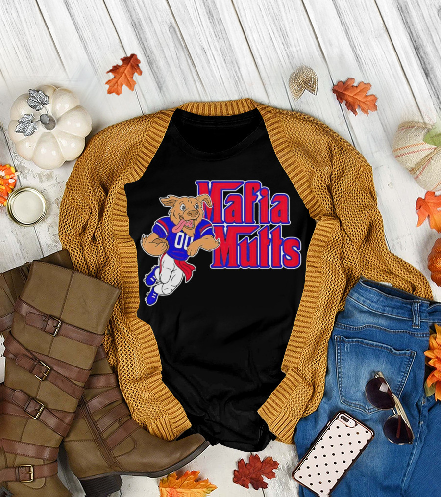 Buffalo Bills Mafia Mutts 01 Football Dog Cartoon T-Shirt