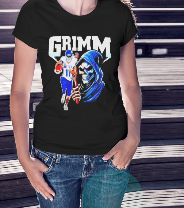 Grimm Reaper Kansas Jayhawks Football 11 Luke Grimm T-Shirt