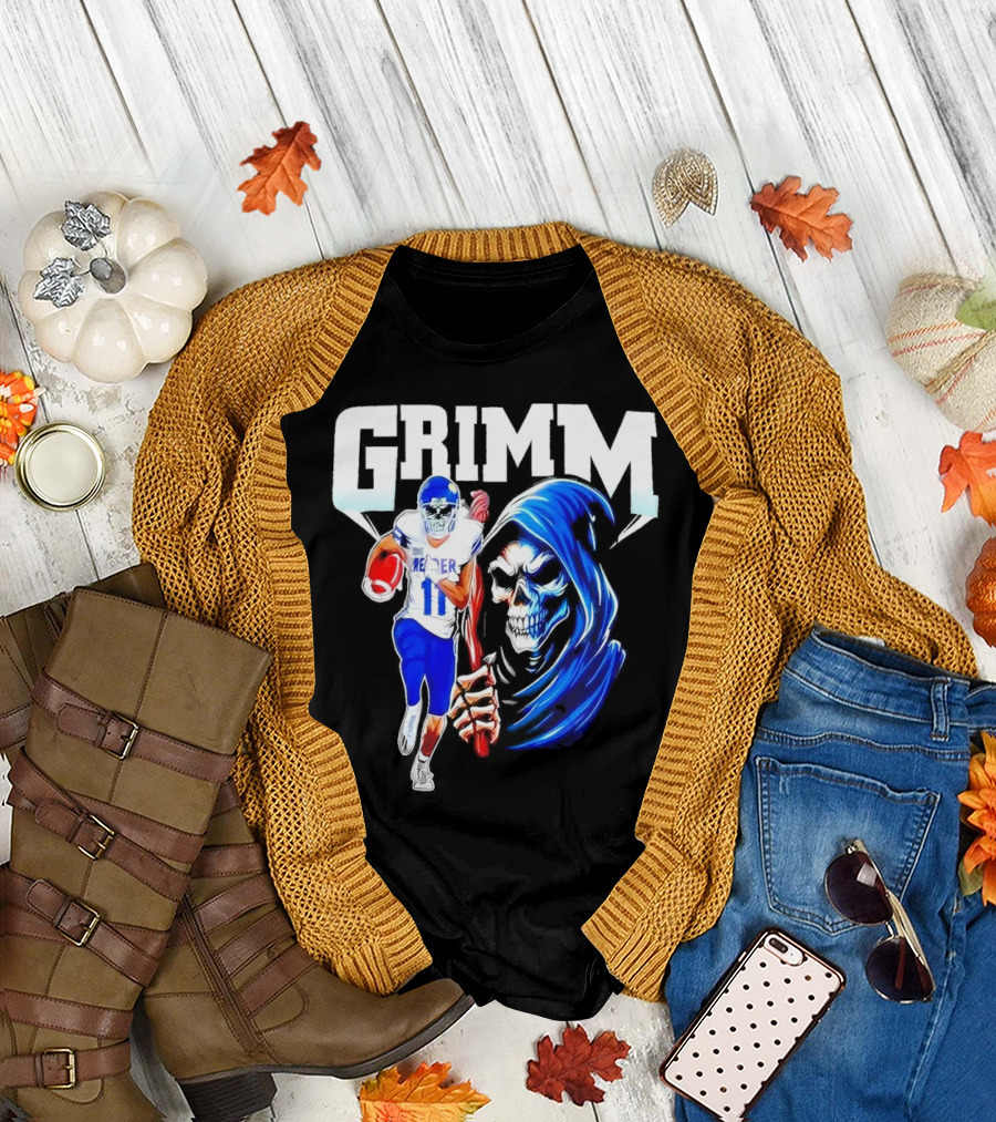 Grimm Reaper Kansas Jayhawks Football 11 Luke Grimm T-Shirt