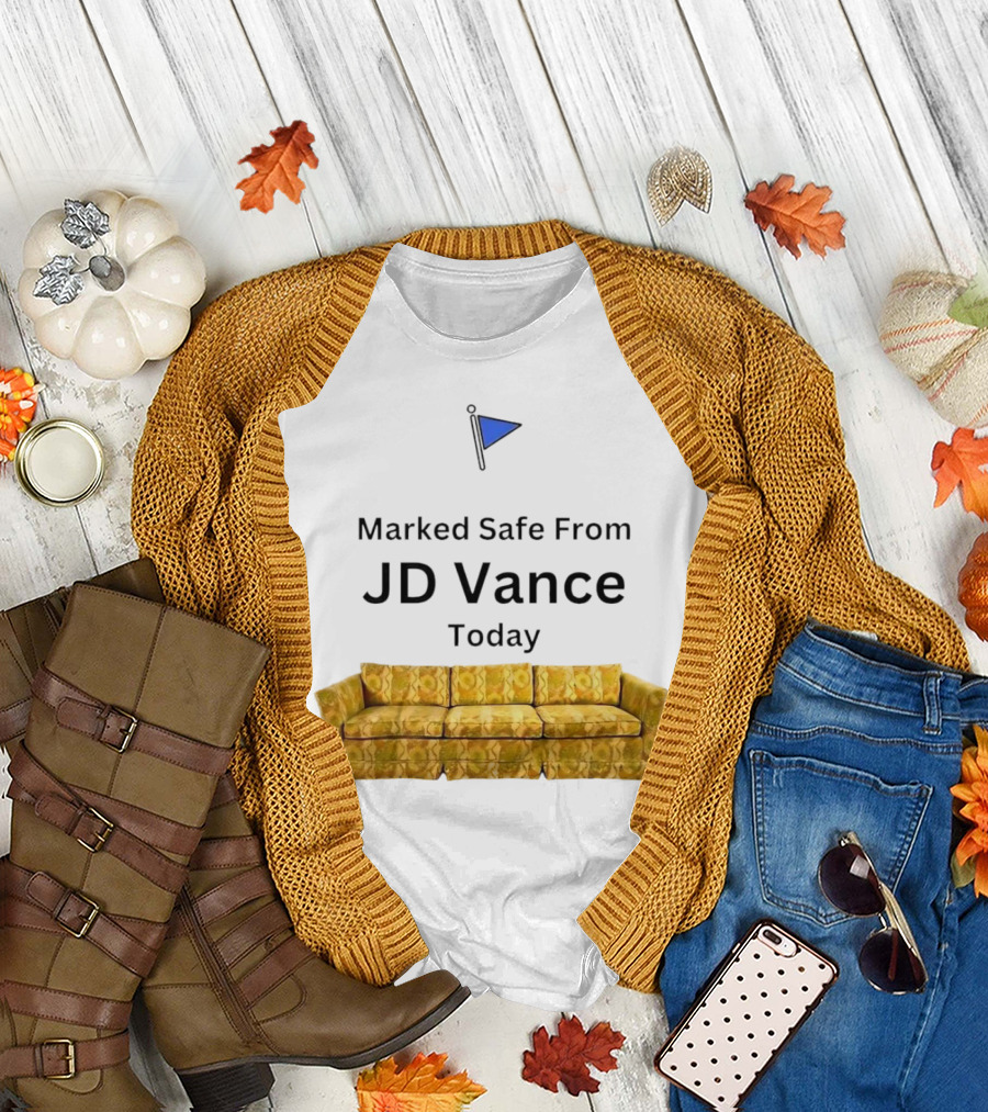 Marked Safe From JD Vance Today Yellow Floral Sofa T-Shirt