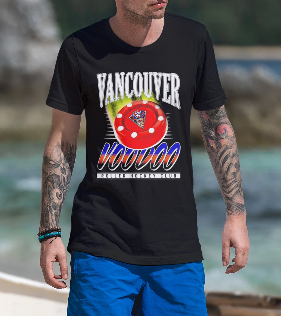 Vancouver Voodoo Roller Hockey Club Puck Logo Classic T-Shirt