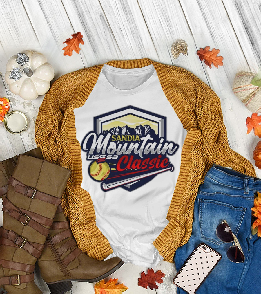 USSSA New Mexico Fast Pitch Sandia Mountain Classic 2024 Softball Tournament T-Shirt