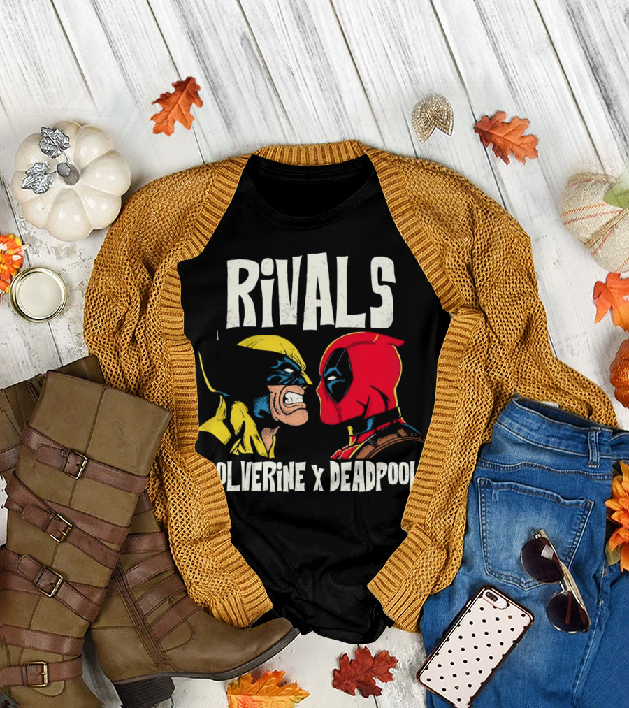 Rivals Wolverine X Deadpool Faceoff T-Shirt
