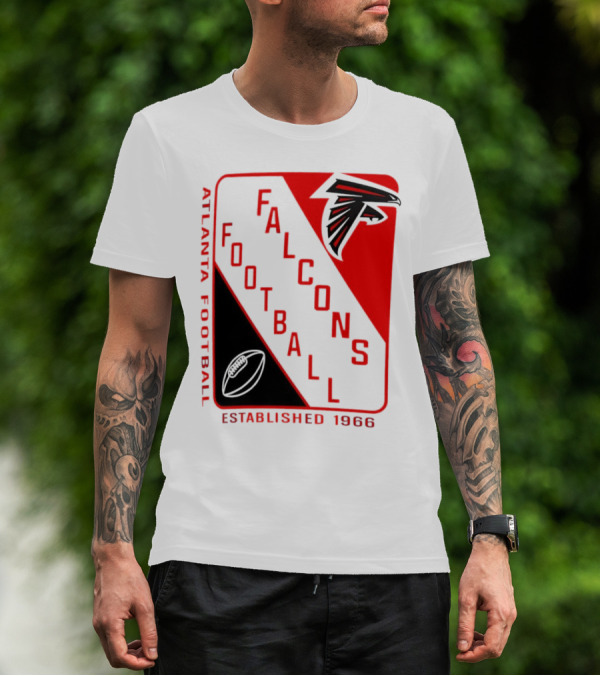 Atlanta Falcons Football Established 1966 Shield T-Shirt