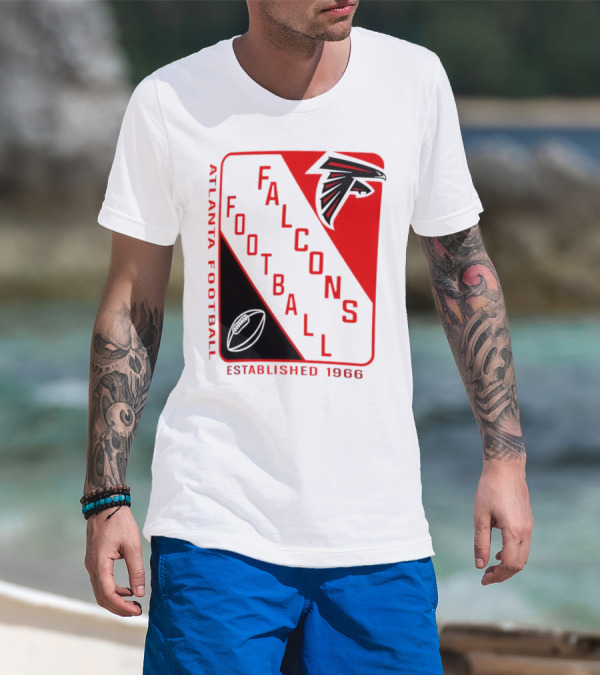 Atlanta Falcons Football Established 1966 Shield T-Shirt