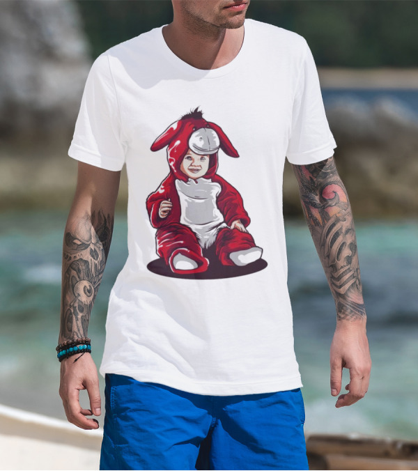 Baby Wear Horse Clothes In Red Costume T-Shirt