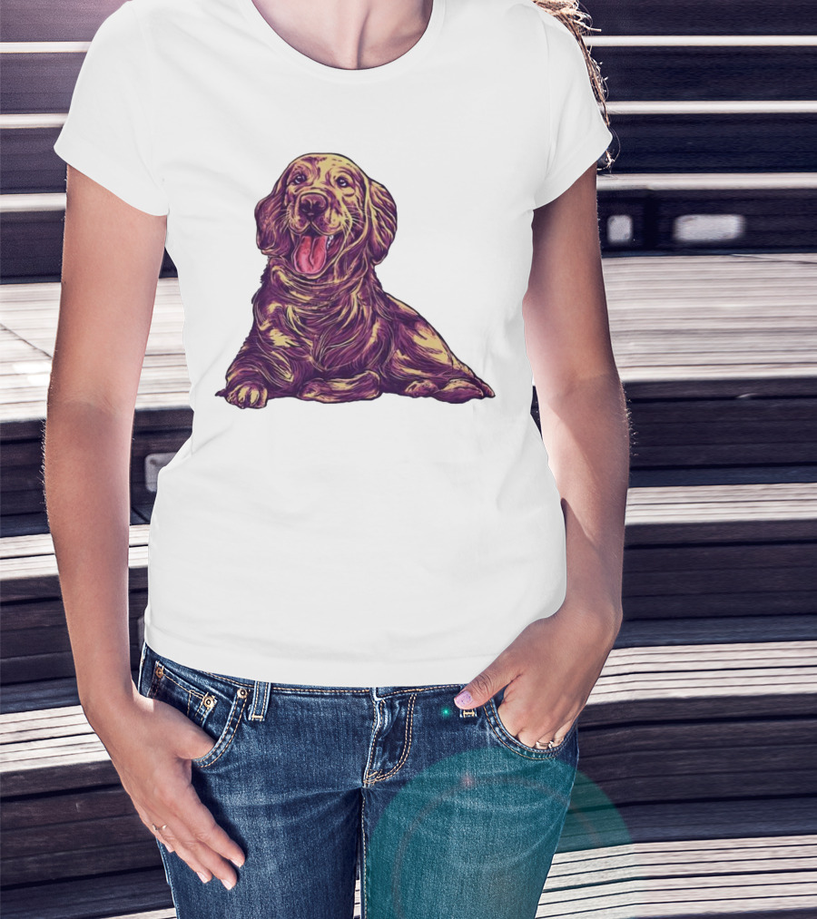 Golden Retriever Cute Dog T-Shirt