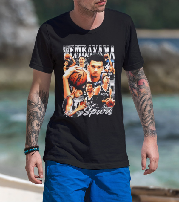 Wembanyama San Antonio Spurs 1 Basketball T-Shirt
