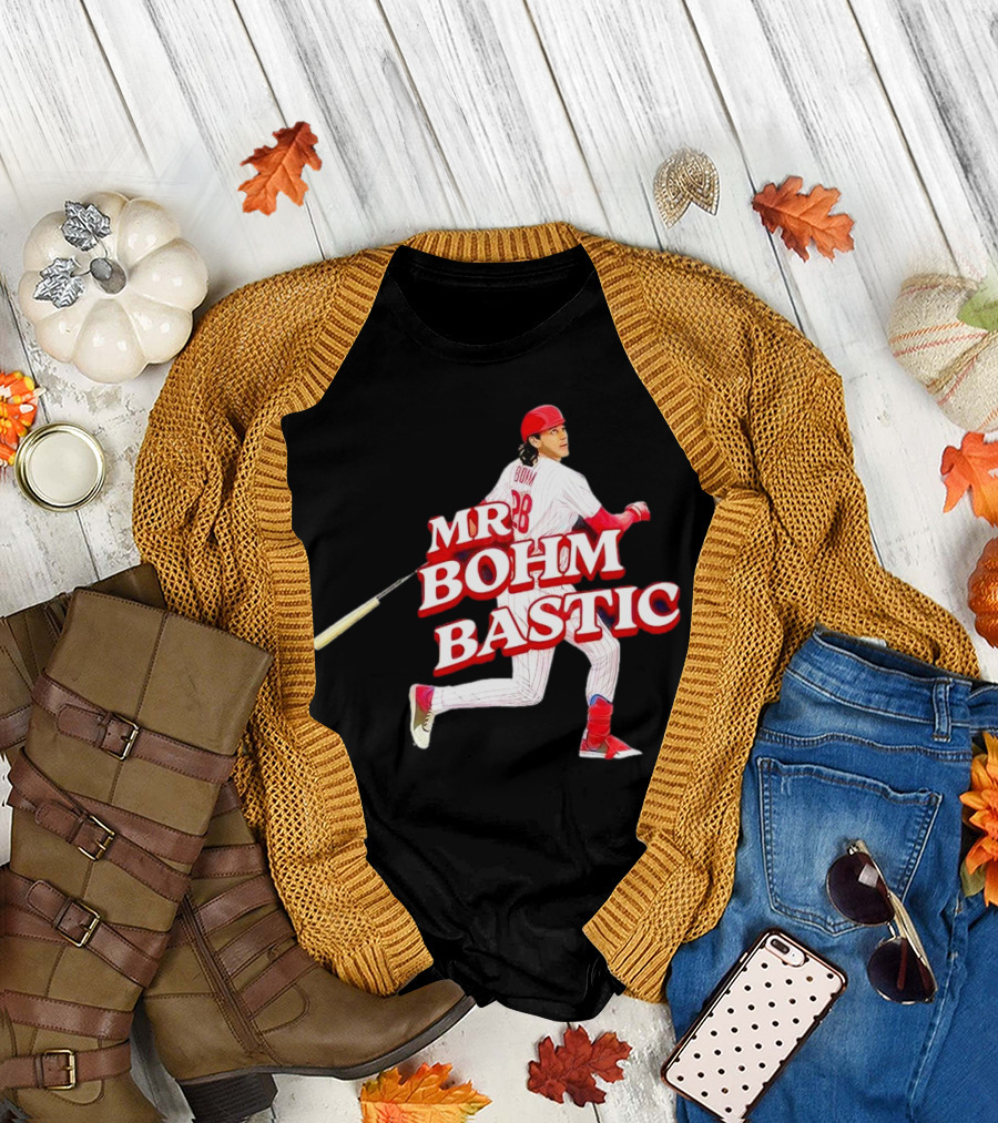 Philadelphia Phillies Alec Bohm Mr. Bohm Bastic Baseball Player T-Shirt