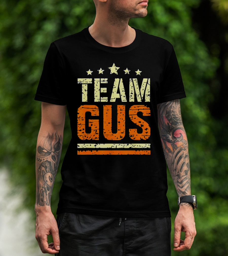 Team Gus Retro Vintage Style Stars T-Shirt