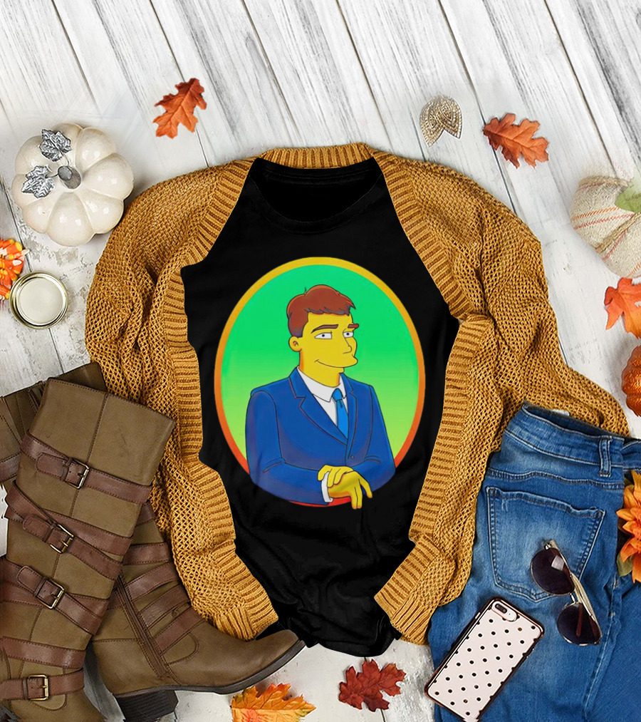 Gus Walz Simpsons Cartoon T-Shirt
