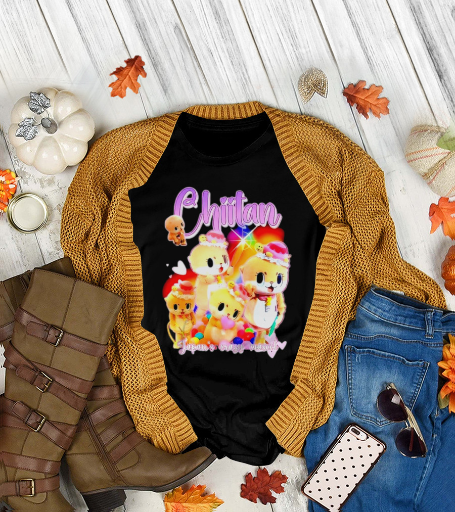 Chiitan Japan's Crazy Mascot Hinged Tweets T-Shirt