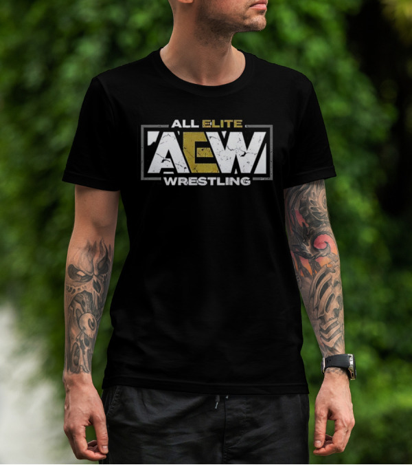 All Elite AEW Wrestling Retro Logo T-Shirt