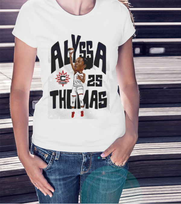 Alyssa Thomas 25 Connecticut Sun Cartoon T-Shirt