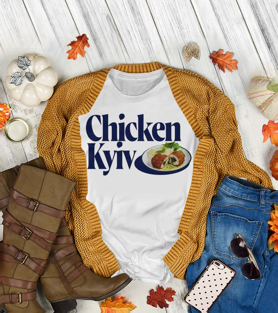 Chicken Kyiv Plate with Stuffed Cutlet and Greens T-Shirt