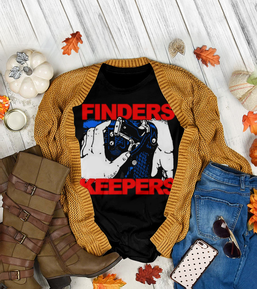 Finders Keepers Gun in Holster Pop T-Shirt