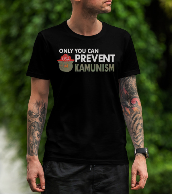 Only You Can Prevent Kamunism USA Bear Hat T-Shirt
