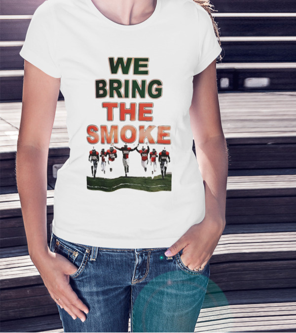 We Bring The Smoke Football Team Players Running With 305 Jerseys T-Shirt