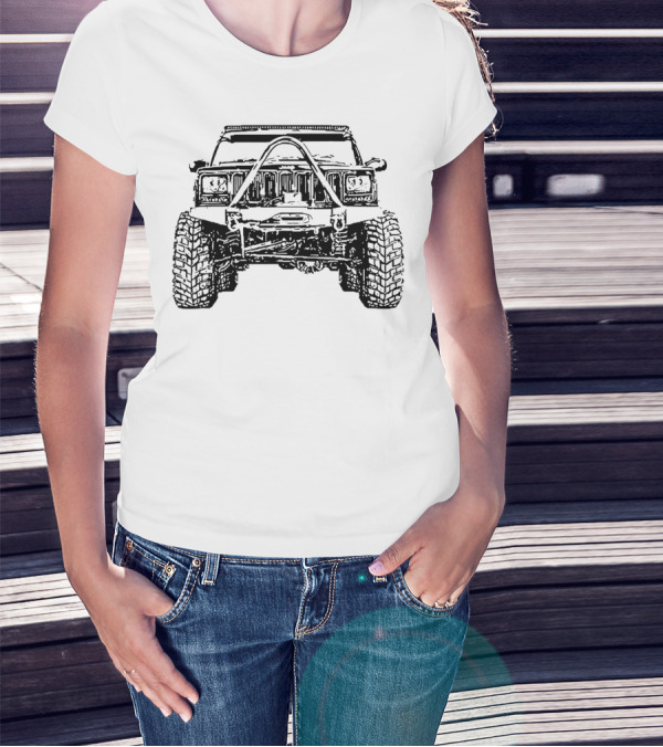 Cherokee XJ 2nd Gen Off Road Rally Dakar Jeep Adventure T-Shirt