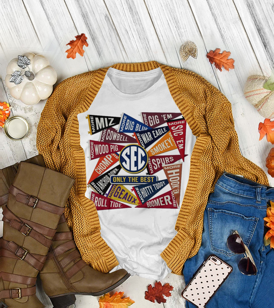 SEC Only the Best Mizzou Tigers More Pennants T-Shirt