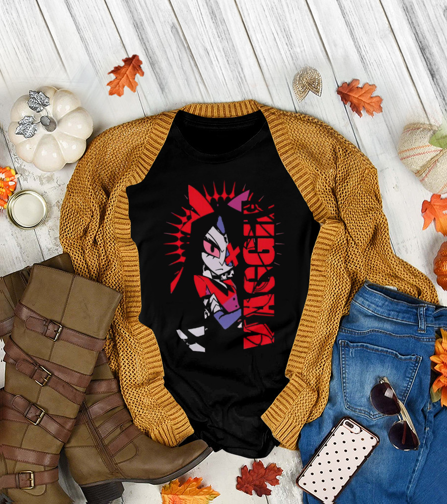 Vaggie Hazbin Hotel Edgy Character Art Concept T-Shirt