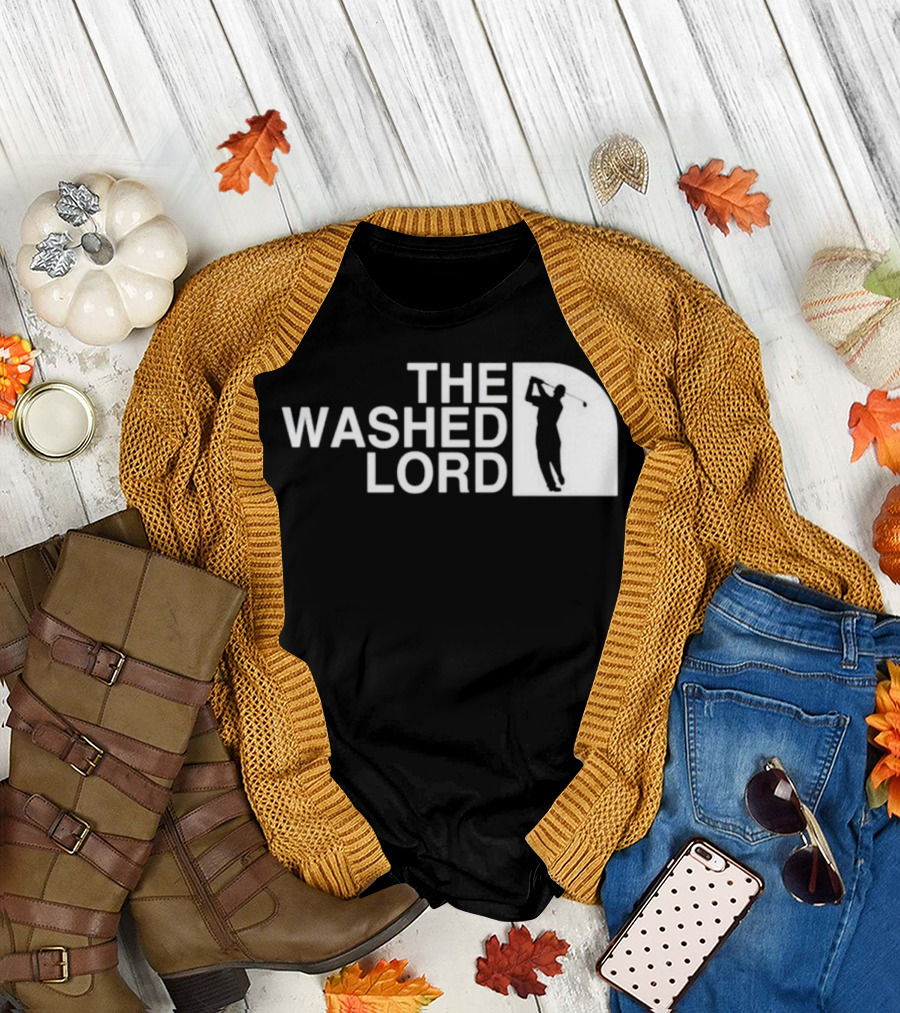 The Washed Lord Golf Swing Silhouette Mock T-Shirt