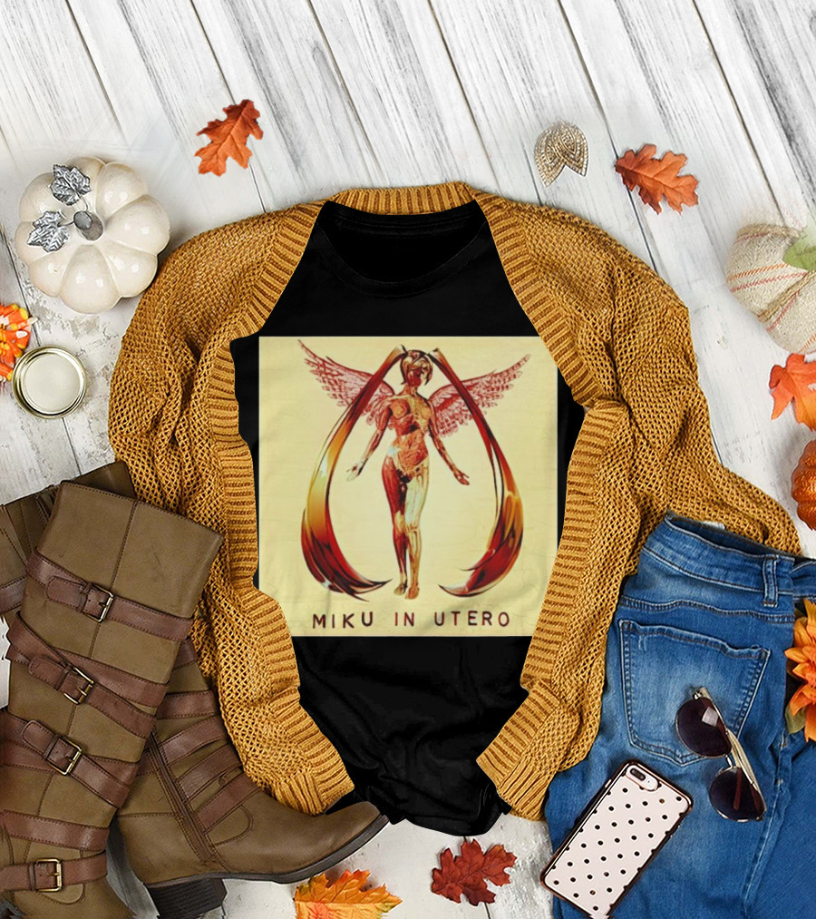 Miku In Utero Winged Figure T-Shirt