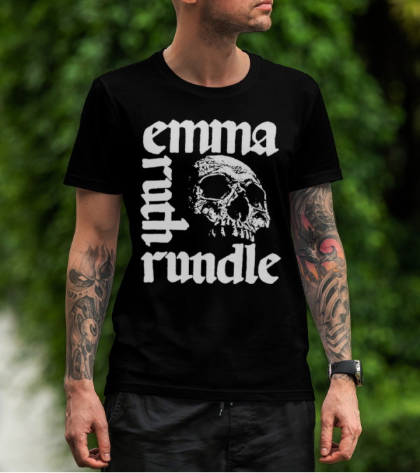Emma Ruth Rundle Skull Art Patterson Black T-Shirt