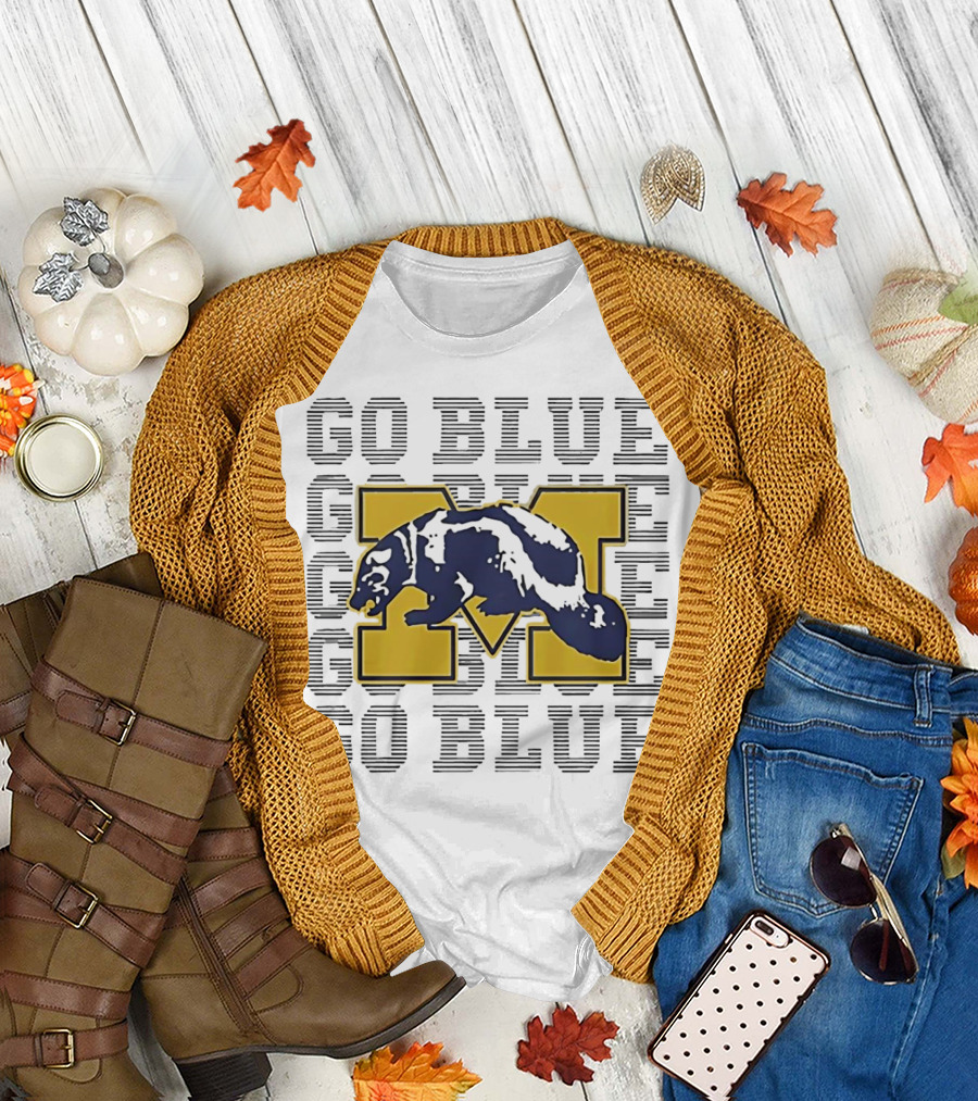 Go Blue Michigan Wolverines Bear M T-Shirt