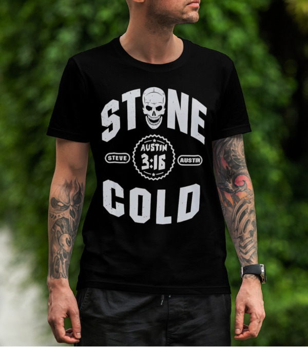 Steve Austin 3:16 Skull Stone Cold WWE T-Shirt