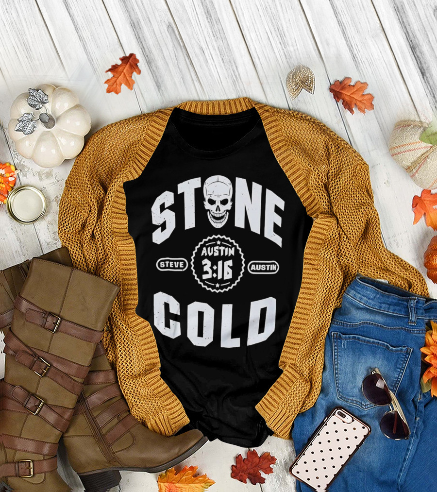 Steve Austin 3:16 Skull Stone Cold WWE T-Shirt