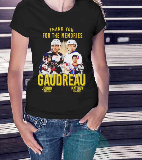 Thank You For The Memories Gaudreau Johnny 1993-2024 Matthew 1994-2024 T-Shirt