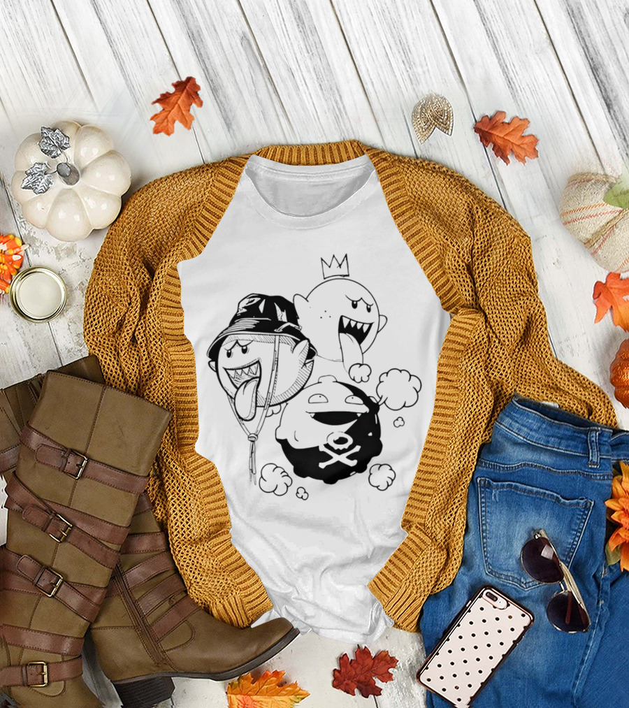 Kain Carter Bomb Squad Ghostly Trio with Crown and Bucket Hat T-Shirt