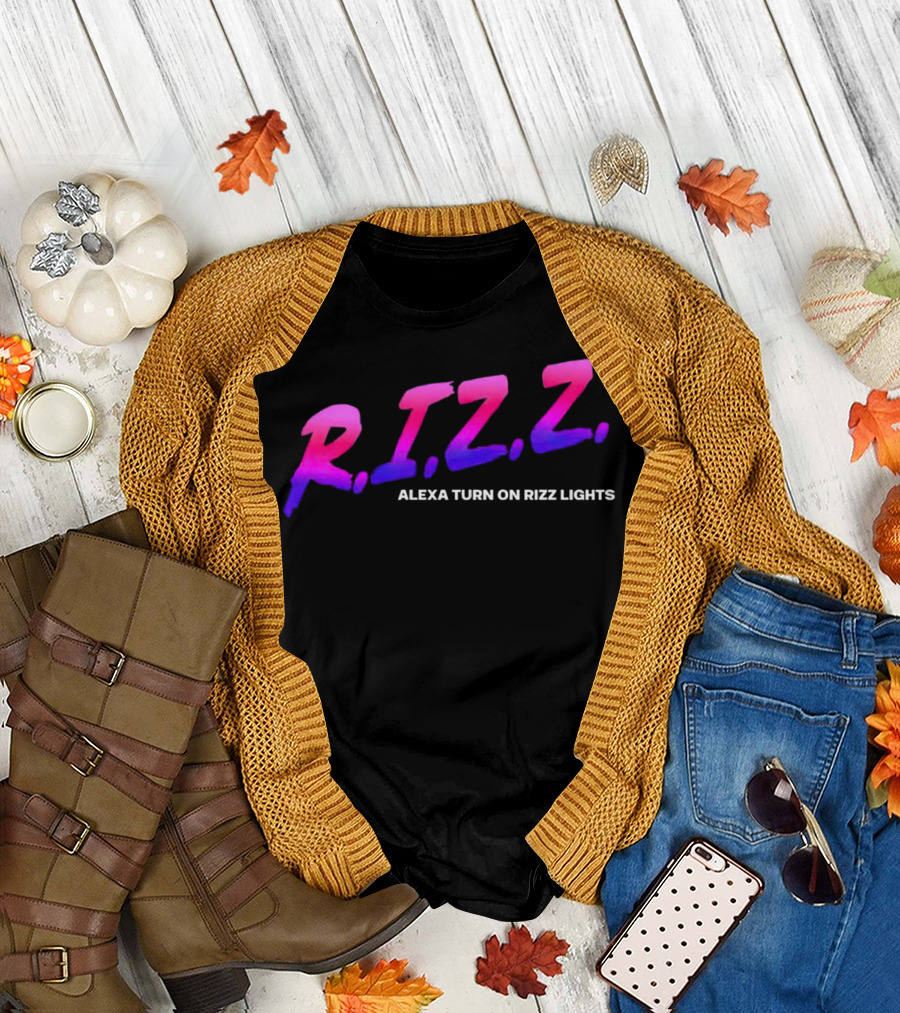 Rizz Alexa Turn on Rizz Lights Retro Gradient T-Shirt