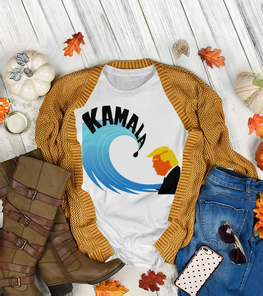 Kamala Wave Overcoming Trump T-Shirt