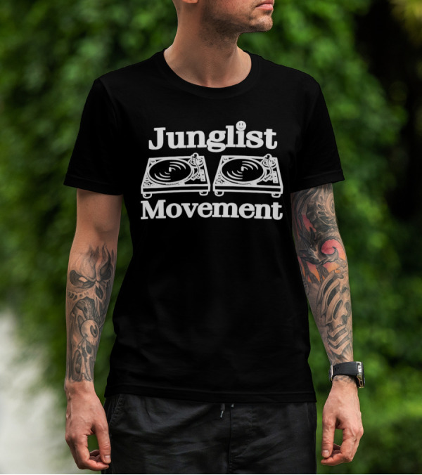 Junglist Movement Turntables Retro DJ Culture T-Shirt