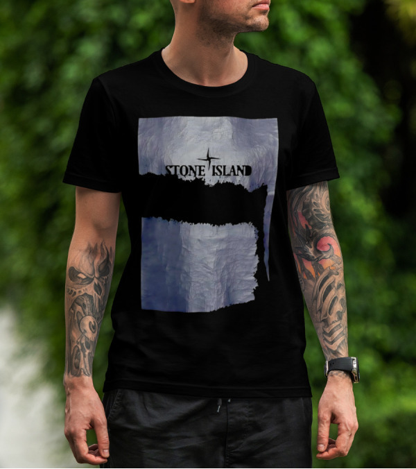 Stone Island Vintage Weathered Iceberg Texture T-Shirt