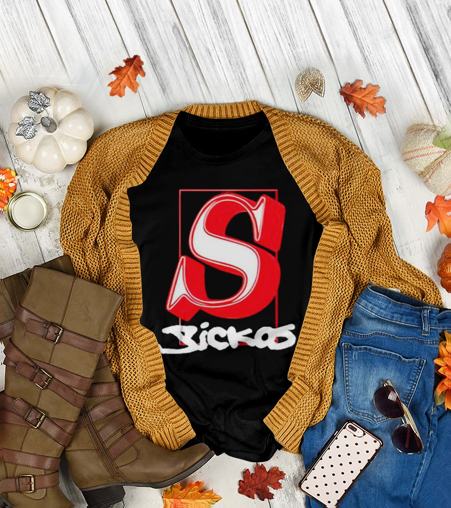 Sickos Serif Red S T-Shirt