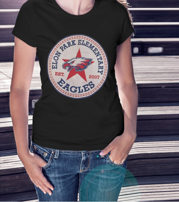 Elon Park Elementary Eagles Est 2007 Red Star Vintage T-Shirt