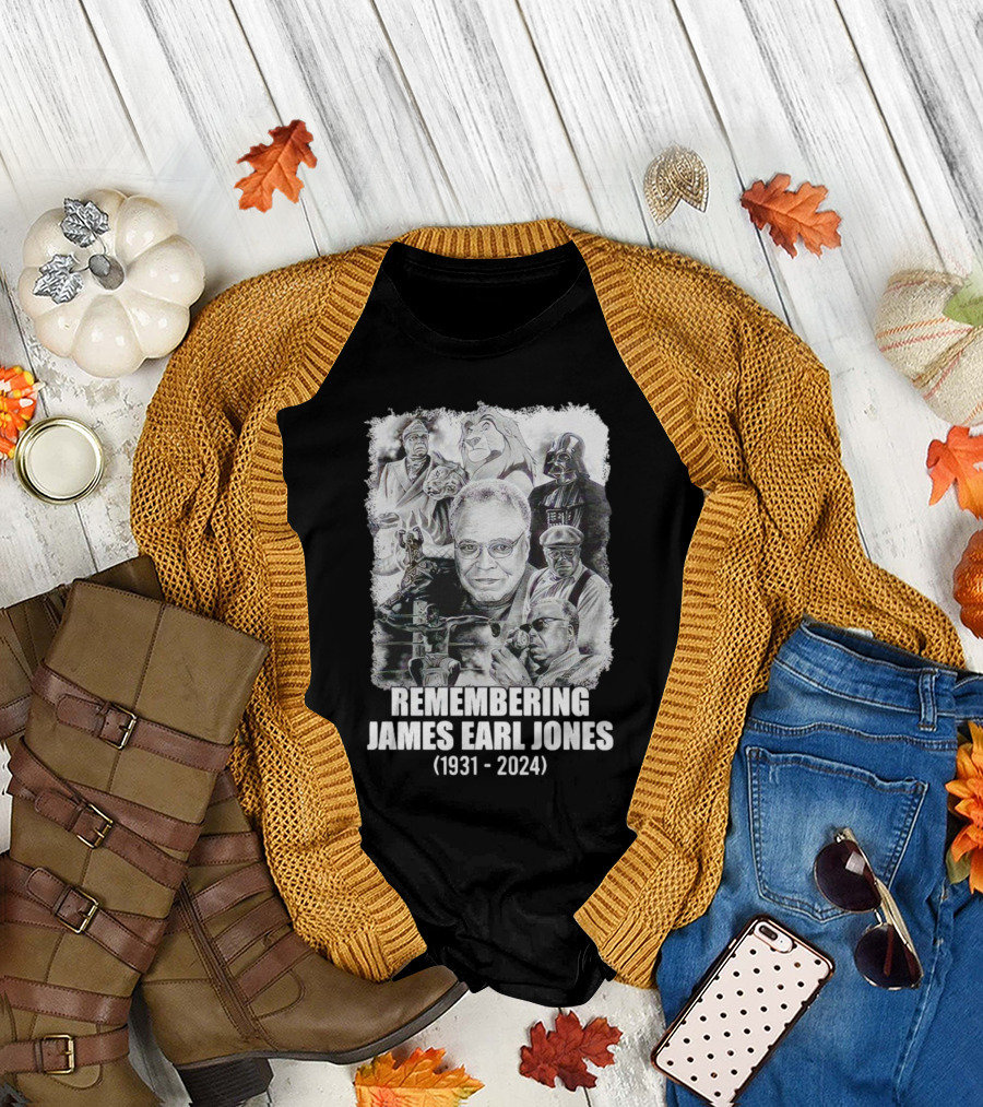 Remembering James Earl Jones 1931 2024 Iconic Characters Legacy T-Shirt