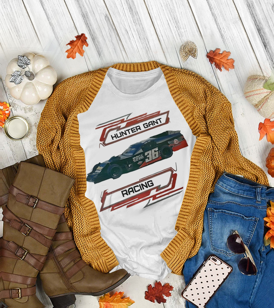 Hunter Gant Nascar Racing Car 36 T-Shirt