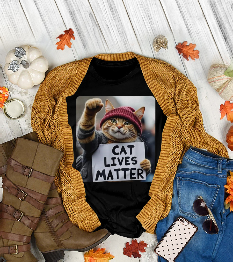 Donald Trump 2024 Cat Lives Matter Cats Cat Trump Photo T-Shirt