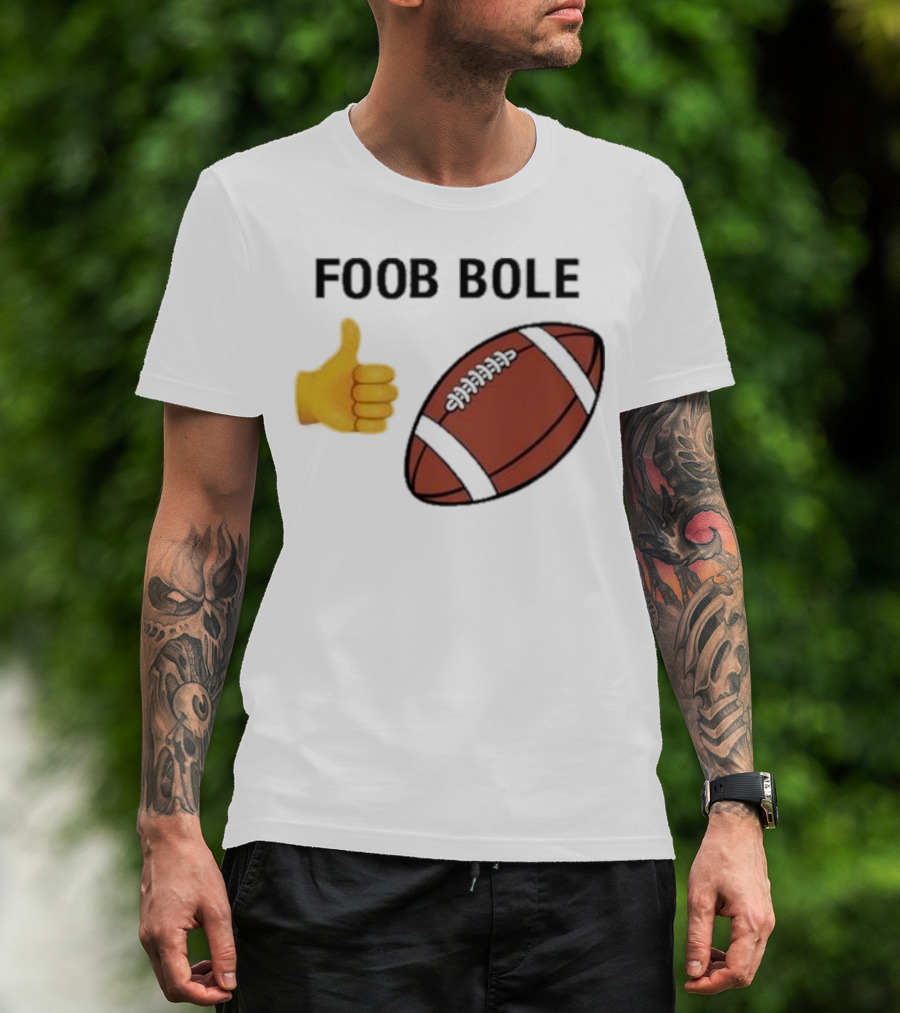 Foob Bole Football Thumb Up Emoji Brown Ball T-Shirt
