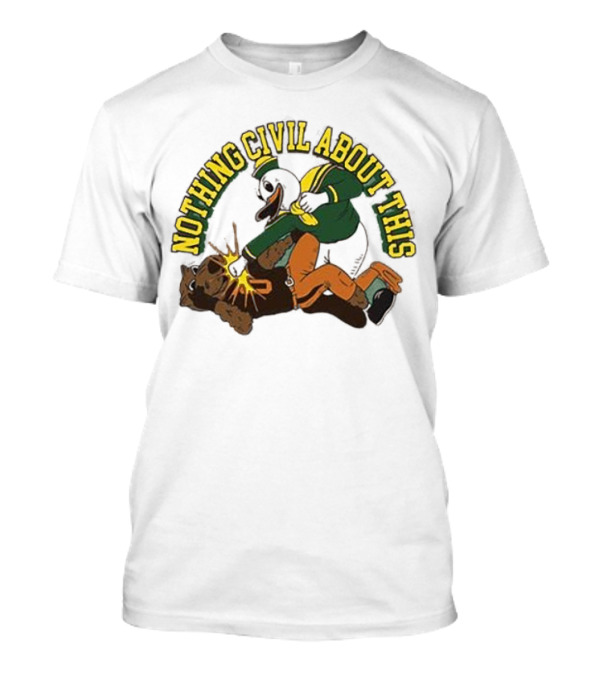 Nothing Civil About This Oregon Duck Knocks Out Oregon State Beavers T-Shirt