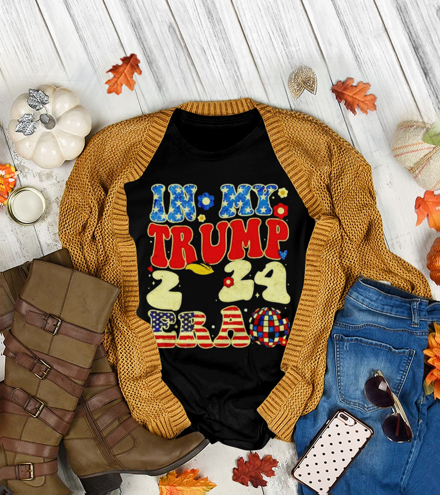 IN MY TRUMP 2024 ERA VINTAGE DISCO BALL USA T-Shirt